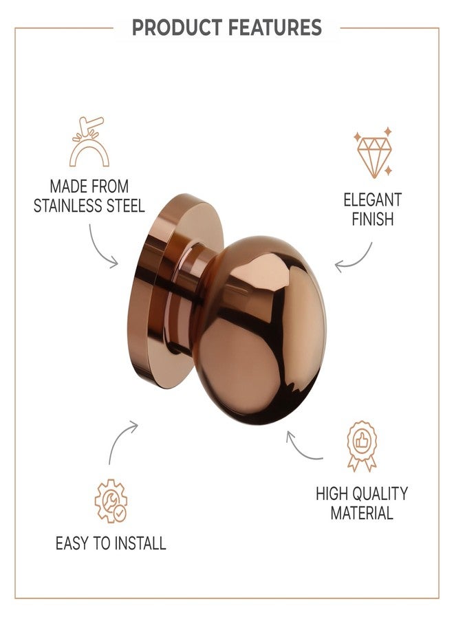 LAPO مجموعة مقابض LAPO المكونة من 6 قطع للخزائن - مقابض أدراج عصرية من الفولاذ المقاوم للصدأ للمطبخ، وخزانة الملابس، والخزائن، وأثاث المنزل (طلاء ذهبي وردي بتقنية PVD) - Image 3